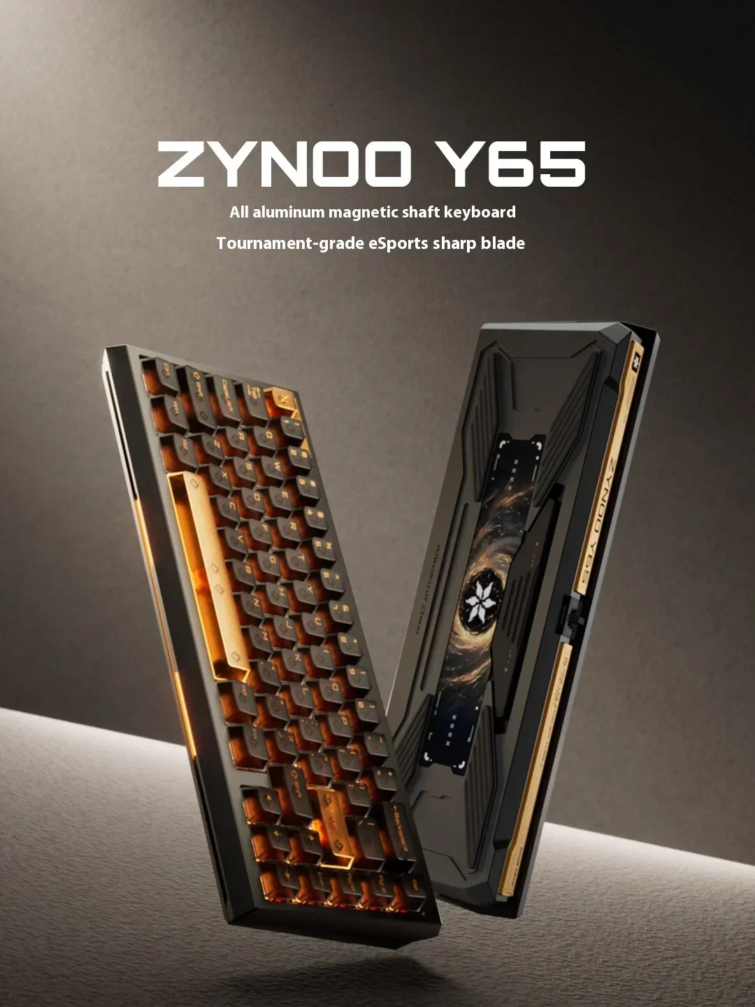 

ZYNOO Y65 Клавиатура с магнитным переключателем Проводная игровая клавиатура из алюминиевого сплава 8K RGB Механическая клавиатура 0,001 мм RT Прокладка Клавиатура 3 ПК Геймер