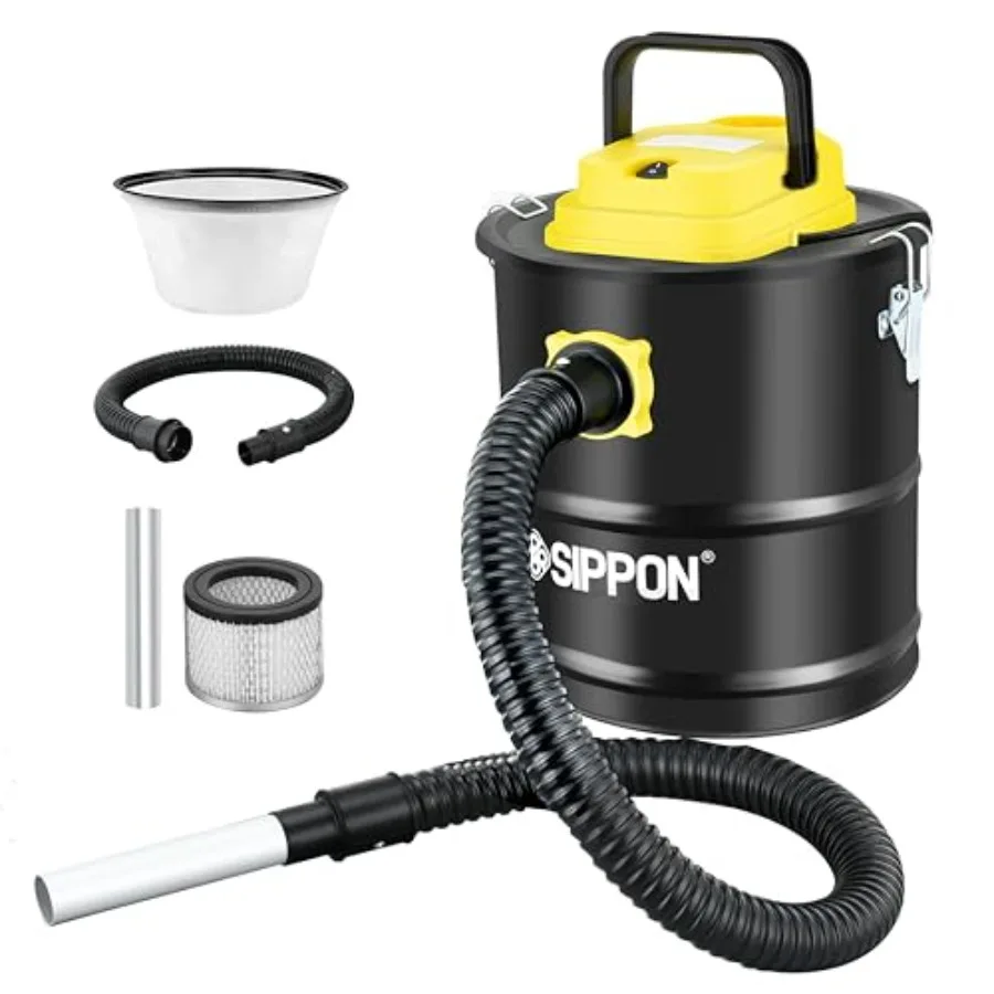 

Ash Vacuum Cleaner Pellet Stove Vacuum Cleaner with Wheeled Base and Blower Function 800W Powerful Suction All-in-One Ash Vacuu