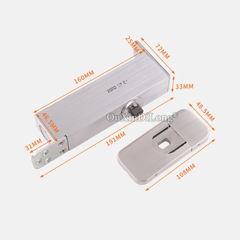 

HOT 1Set Heavy Door Pivot Hinges 360° Rotary+90°Positioning Invisible Hidden Door Hinges Floor Spring Hinges Install Up and Down