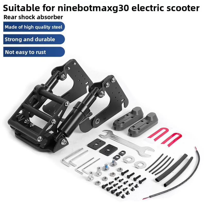 Modifited Rear Shock Absorber With Tools For Ninebot Max G30 Electric Scooter Upgraded Rear Suspension Kit Parts Accessories