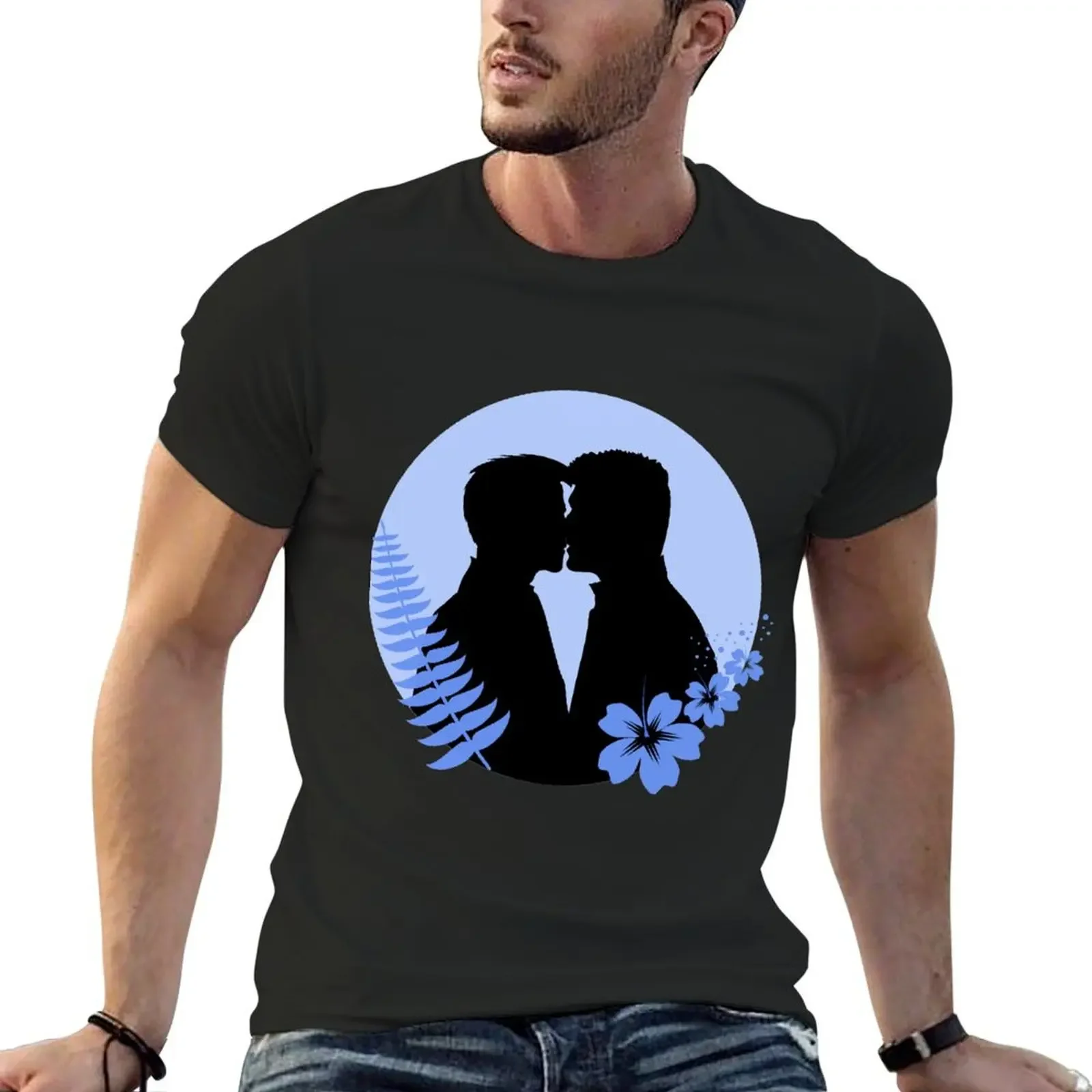 Destiel Kiss T-Shirt oversized graphic tee summer tops shirts graphic Aesthetic clothing men graphic t shirts