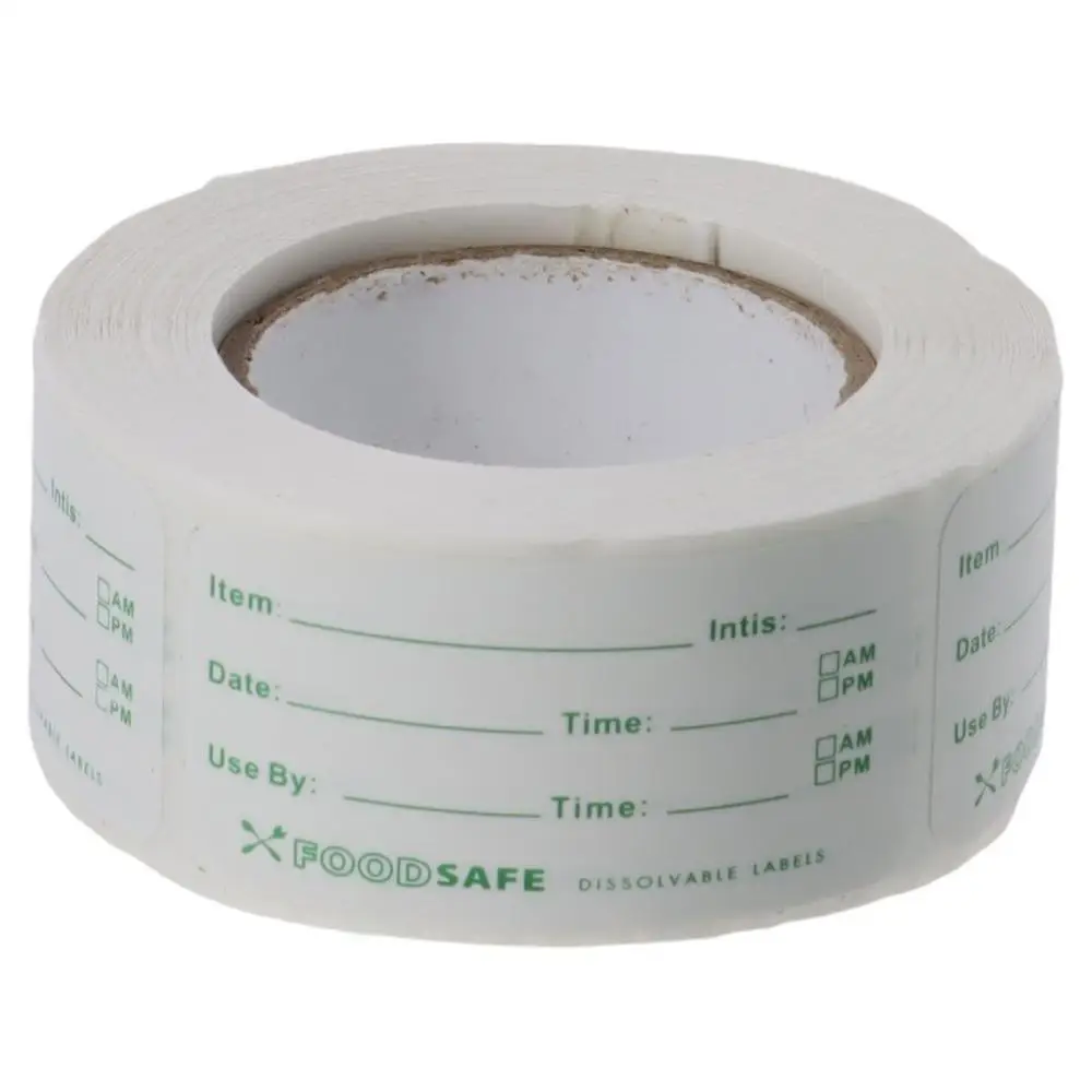 Widely Application Freezer Labels Food Labels 500 Labels Dissolvable Food Label Stickers No Adhesive Residue Dissolves