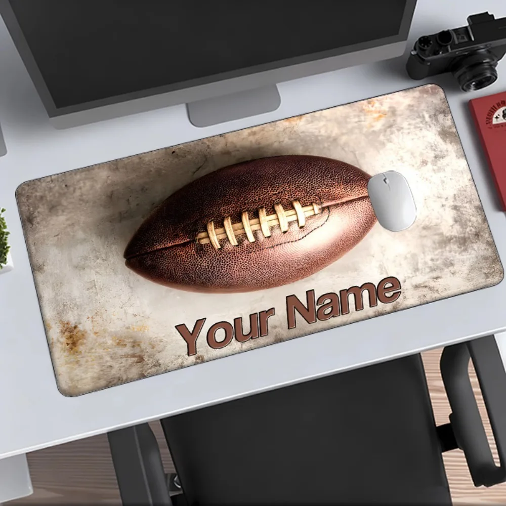 [2D Flat] 1pc Custom Personalized Vintage American Football Mouse Pad Custom Name Multi Sizes Gaming Mouse Pad