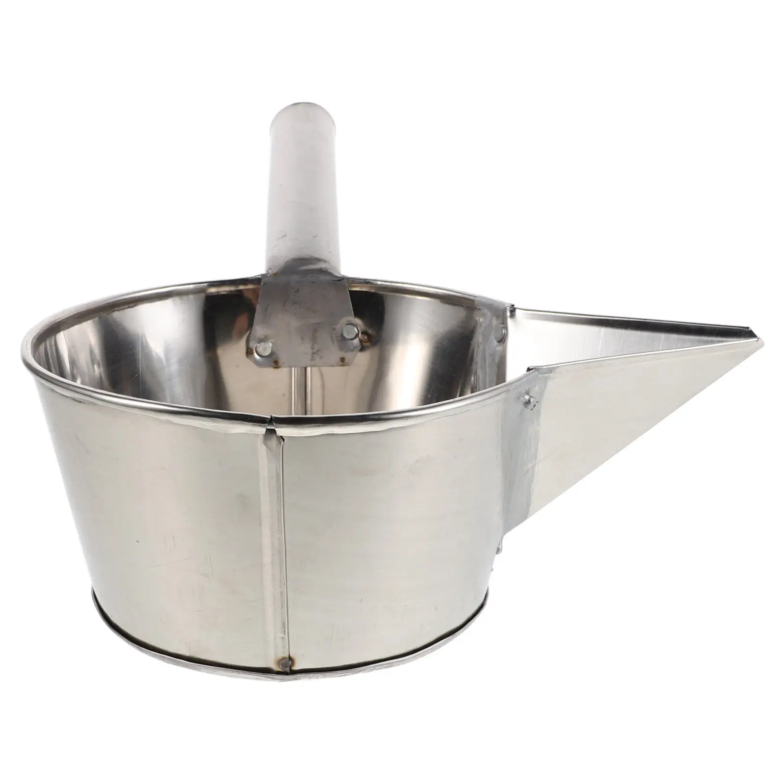 Stainless Steel Industrial Slurry Ladle 1L Water Scoop Spout Ergonomic Handle Pottery Grouting Dipper Ceramic Work Glaze Pouring