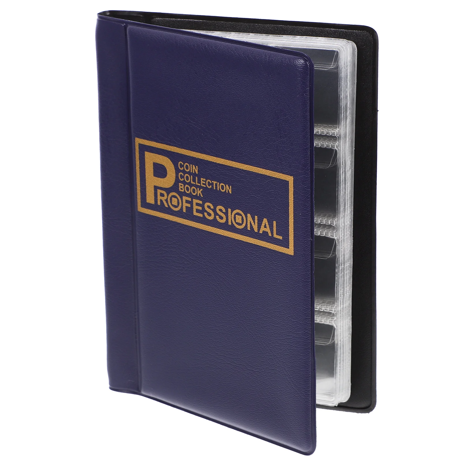 Coin Collection Book Premium PVC Coin Storage Album Large Capacity Transparent Slot Design for Commemorative Coins and Small