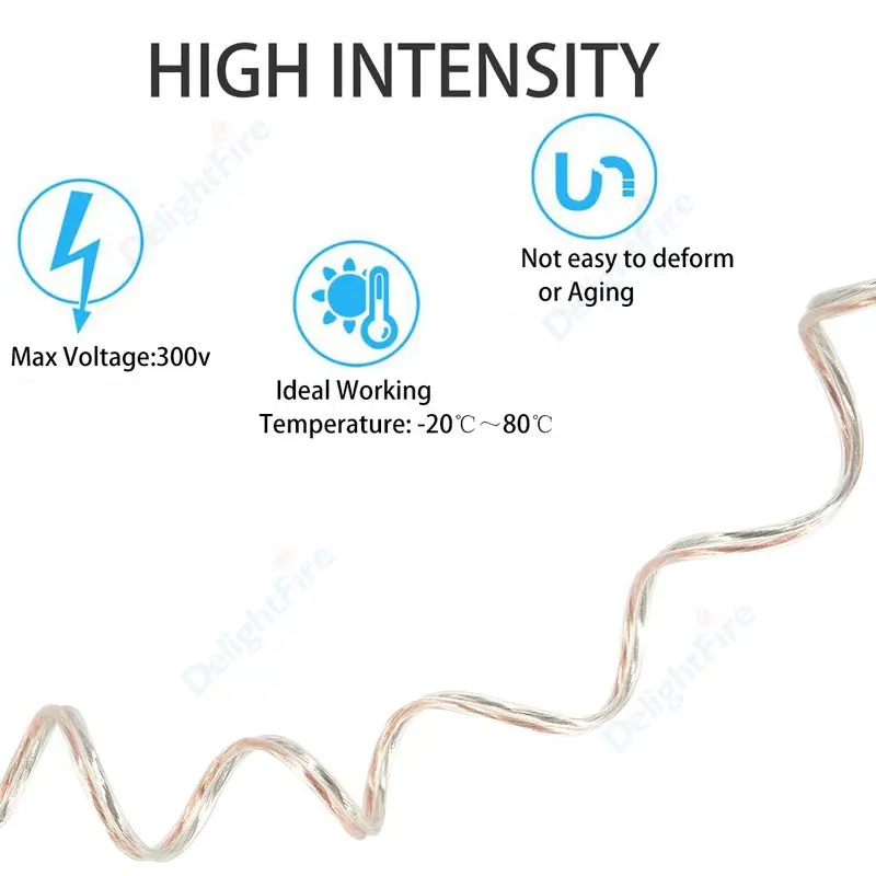 Transparent Insulation Electrical Wire 20 18 20 22AWG PVC Tinned Copper Cable Flat Ribbon Cable For Audio Speaker Led Strip