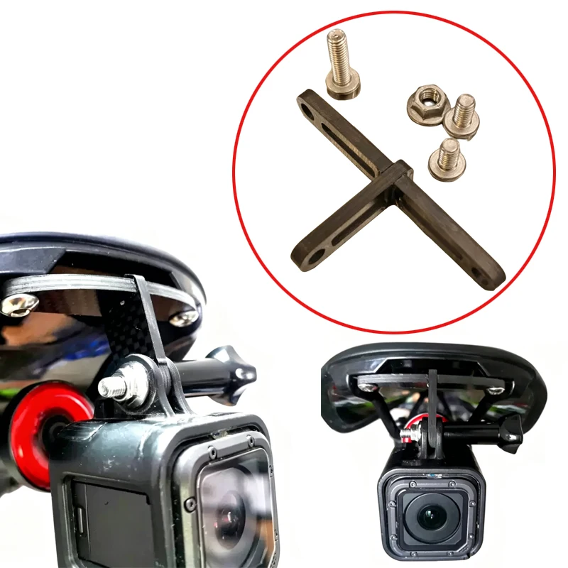 

1Set For Specialized Bike Saddle Carbon Fiber Action Camera Mount & Number Plate Holder Compatible with SWAT Mounting Interface