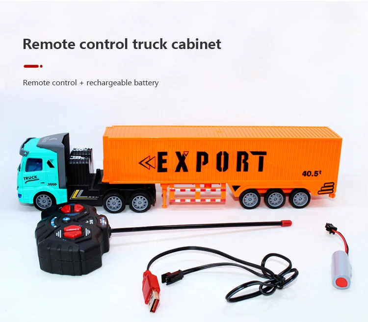 1:48 RC Truck Heavy-Duty Semi-trailer Transporter Remote Control Truck Radio Controlled Cars and Trucks Toys Children\'s Gifts