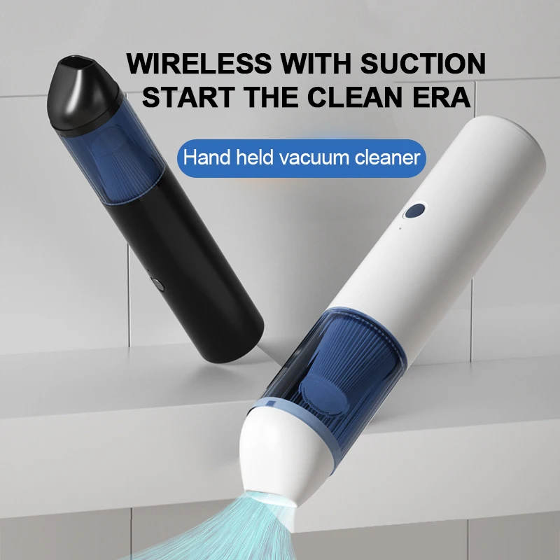 Car Vacuum Cleaner Portable Rechargeable Mini Handheld Vacuum Cleaner Smart Home Car Dual-purpose Wireless 15000PA Dust Catcher