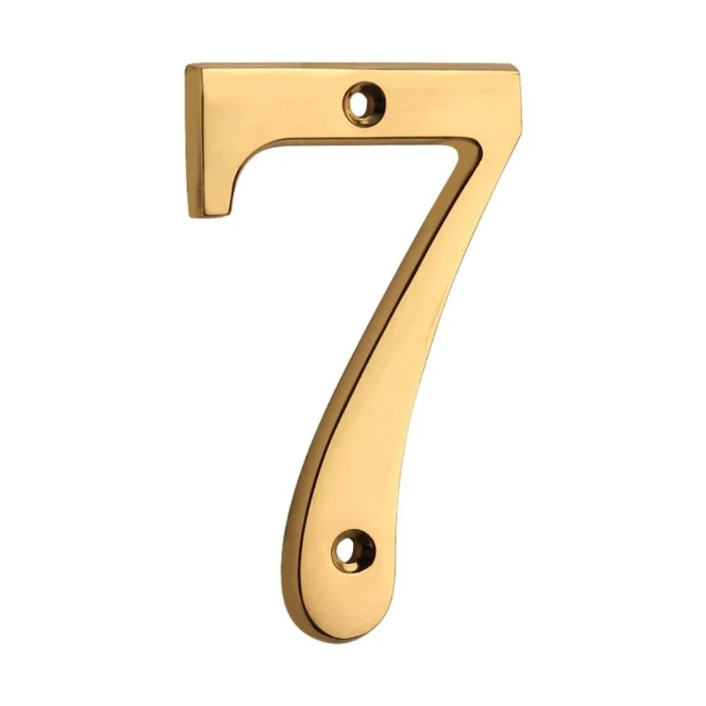 

Solid Brass Brass House Number 10mm Size 4 Inch Metal Address Sign Modern Weatherproof Apartment Door Number Apartment Door