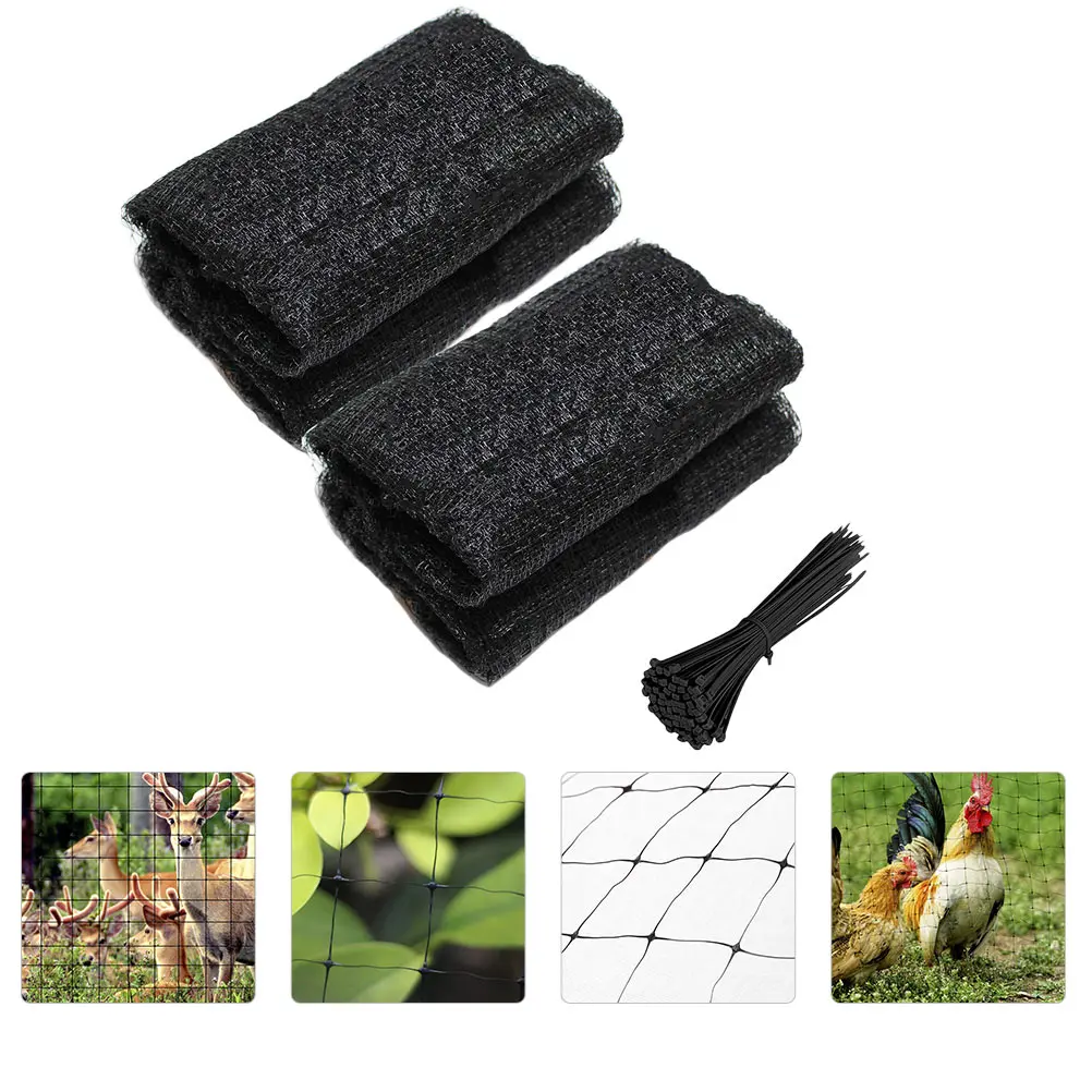 

2 Rolls Anti Bird Net Fence Plants Protection Portable Folding Mesh PP Garden Orchard Vineyard Vegetable Farm Deer Resistant