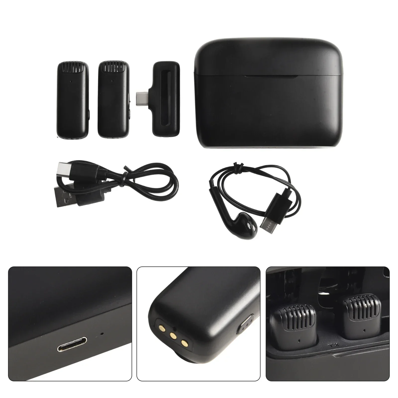 Easy To Carry Video Recording Professional Lavalier Mic Wireless Audio Solution Safe Storage Charger Case Included