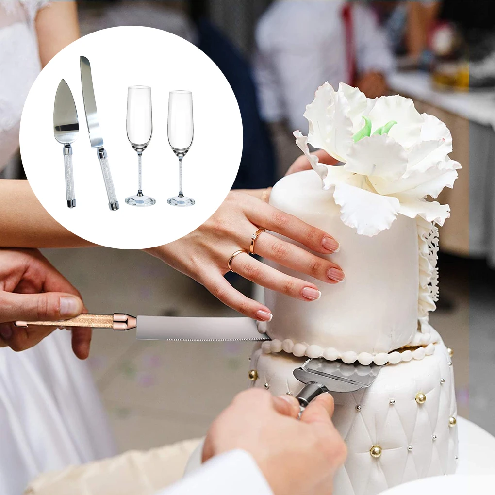 1 Set Baking Tools Mirror Polishing High Gloss Wedding Scene Props Convenient Fashionable Practical Champagne Glass