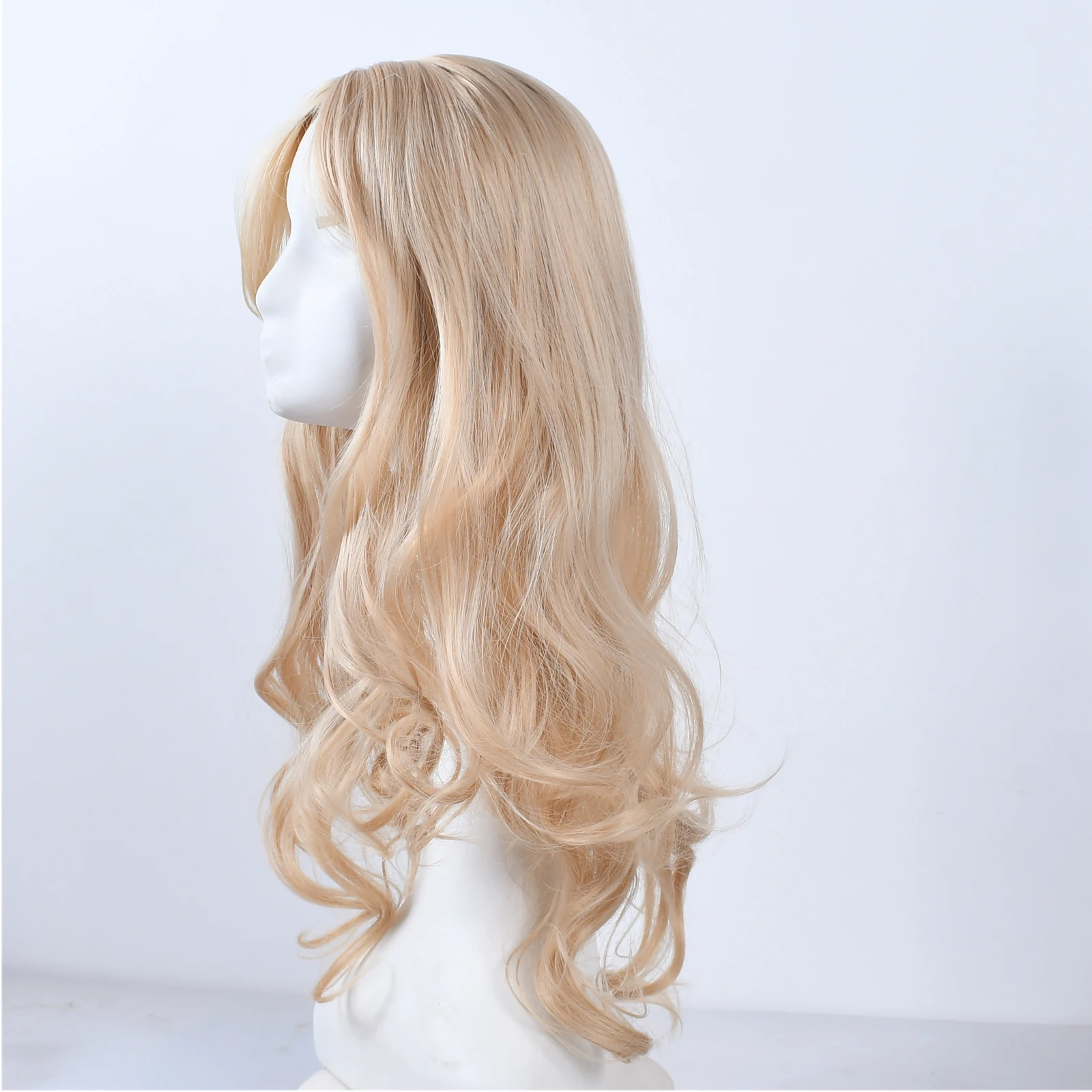 Dirty Blonde Synthetic Wig, Natural Looking Long Layered Straight Hair