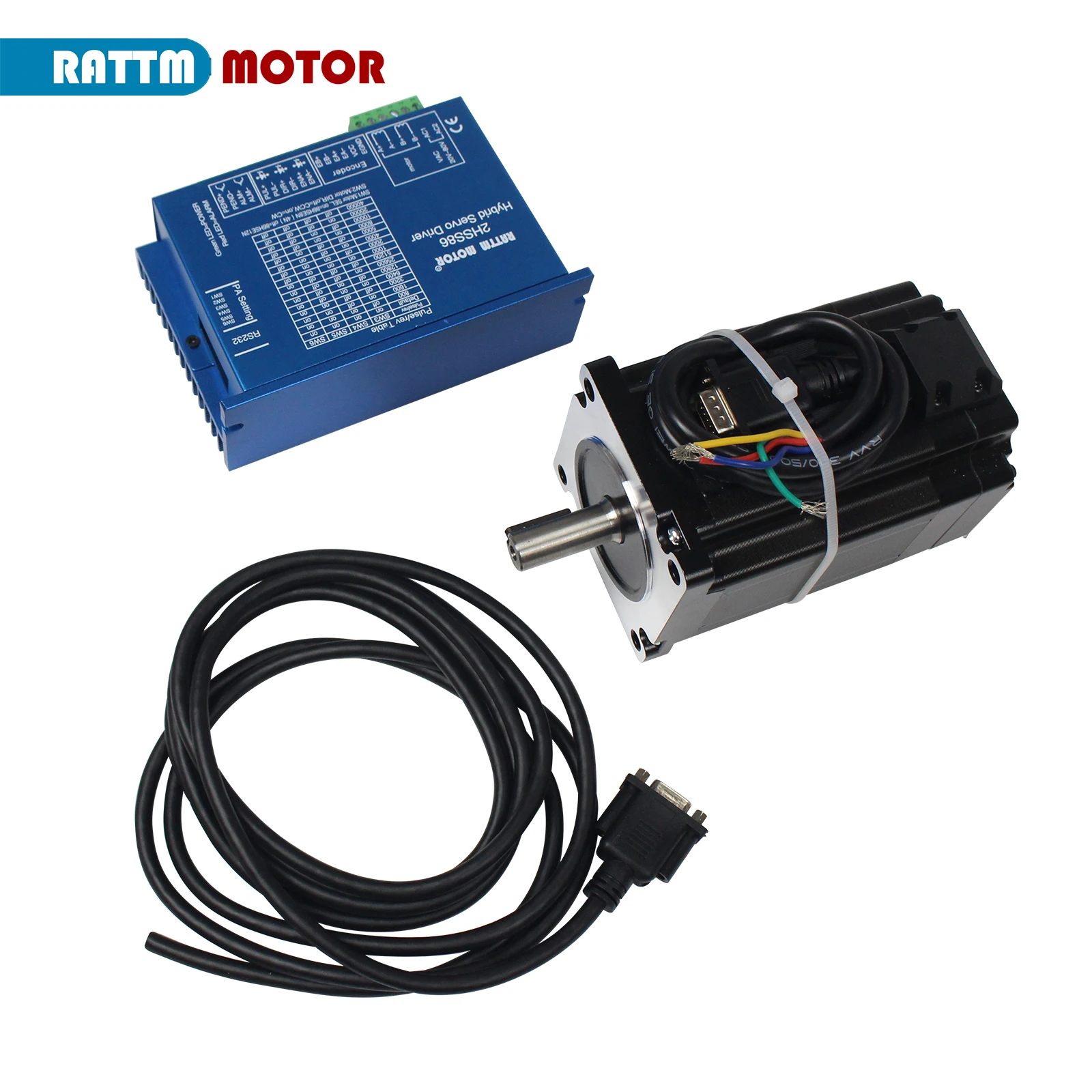 servomotor nema34 blocos fechados motor 6a loop fechado 8n m e 2hss86h controlador cnc de passo hibrido 01