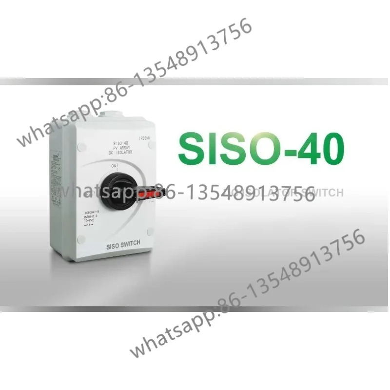 DC photovoltaic isolation switch SISO-32A DC1000V with MC4 waterproof connector
