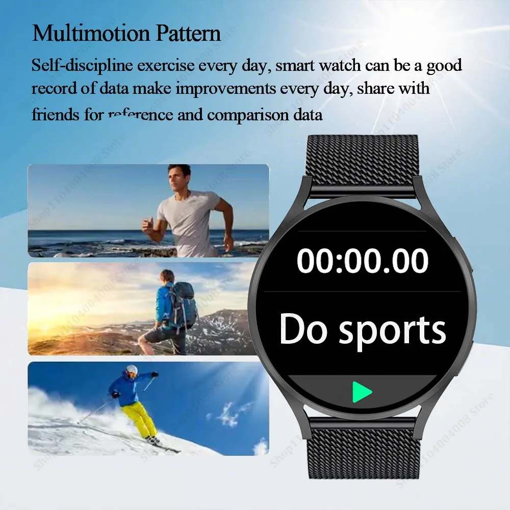 ساعة ذكية حيوية للنساء شاشة كاملة بلوتوث مكالمة صور مخصصة هدية عيد الميلاد ساعة متعددة الوظائف للرجال لنظام أندرويد Ios