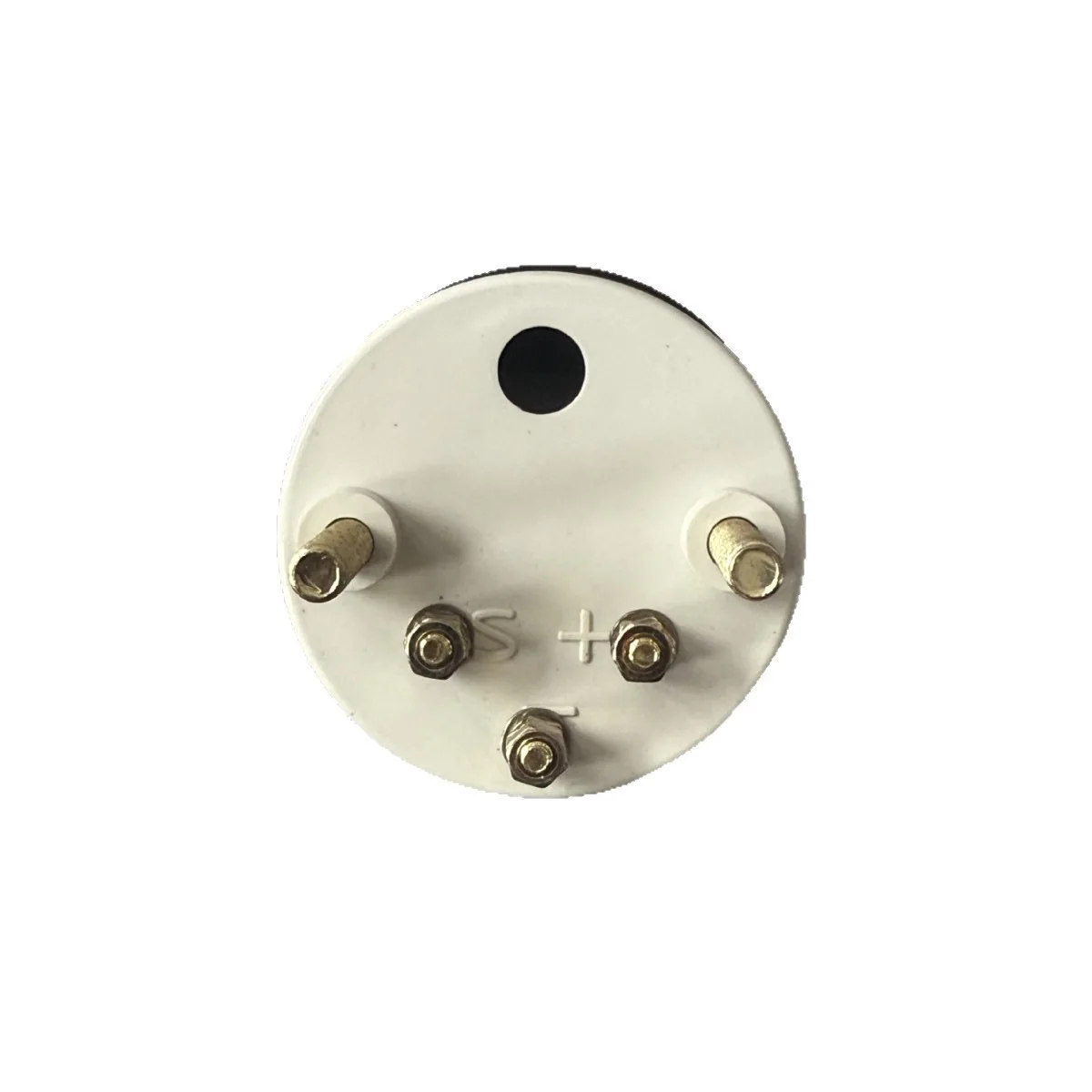 JYK-3G Round Black Face Fuel Level Gauge for Cars and Generators Supporting Both 12V and 24V Input with Direct Connector