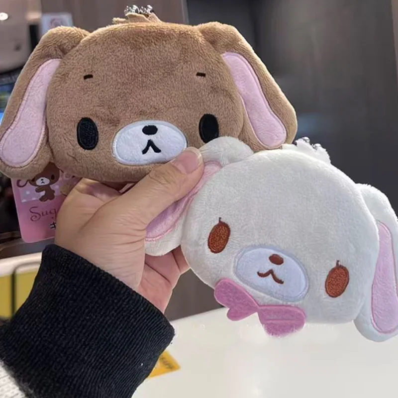 Japanese Style Sugarbunnies Plush Mini Coin Purse Cartoon Plush Keychain Large Capacity Earbuds Lipstick Storage Bag Couple Gift