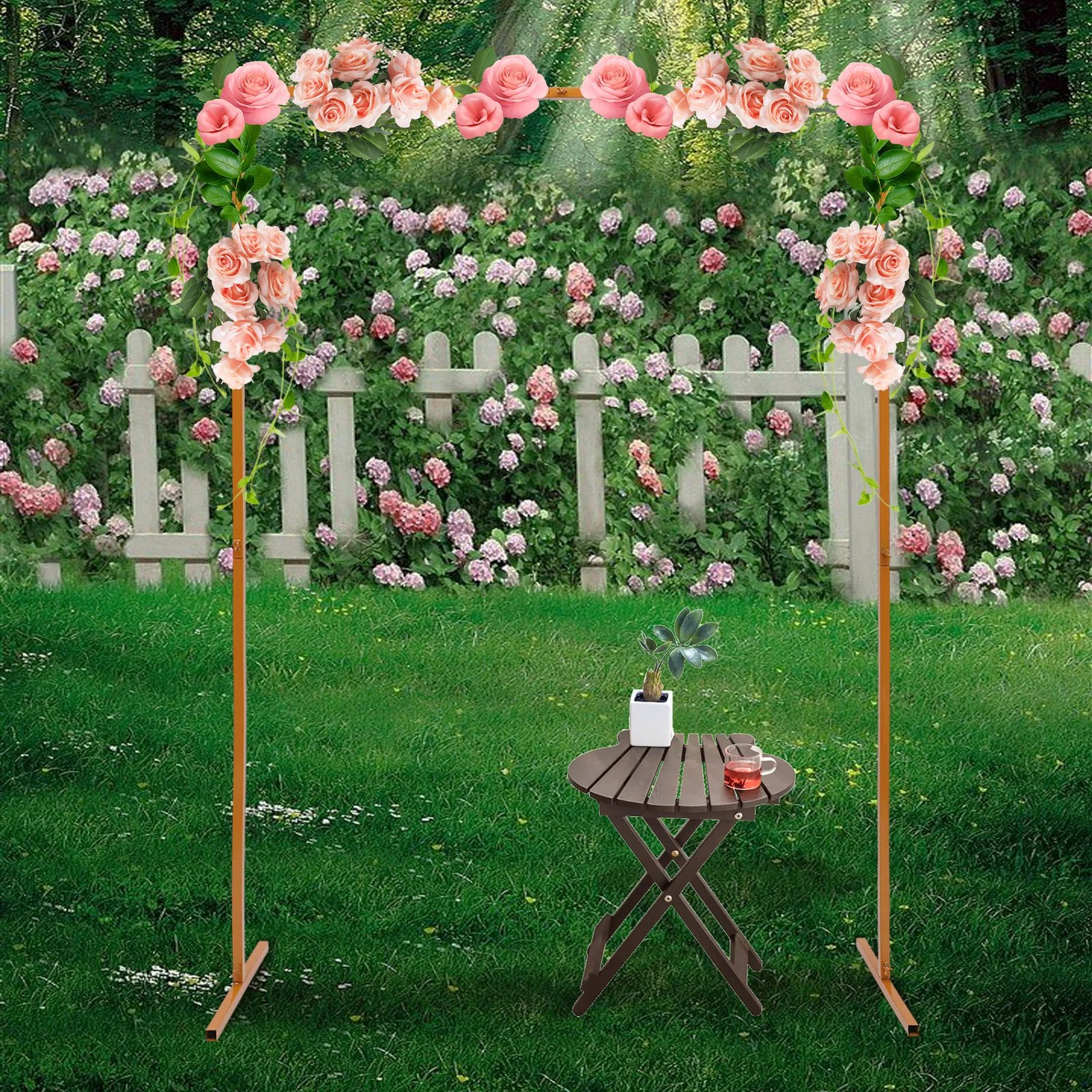 2x1,5 m Hochzeit Hintergrund Bogen Rahmen Blume Ballon Stand Hintergrund veranstaltungs ort Dekor Party Anwendung schönen Bogen hohe Qualität