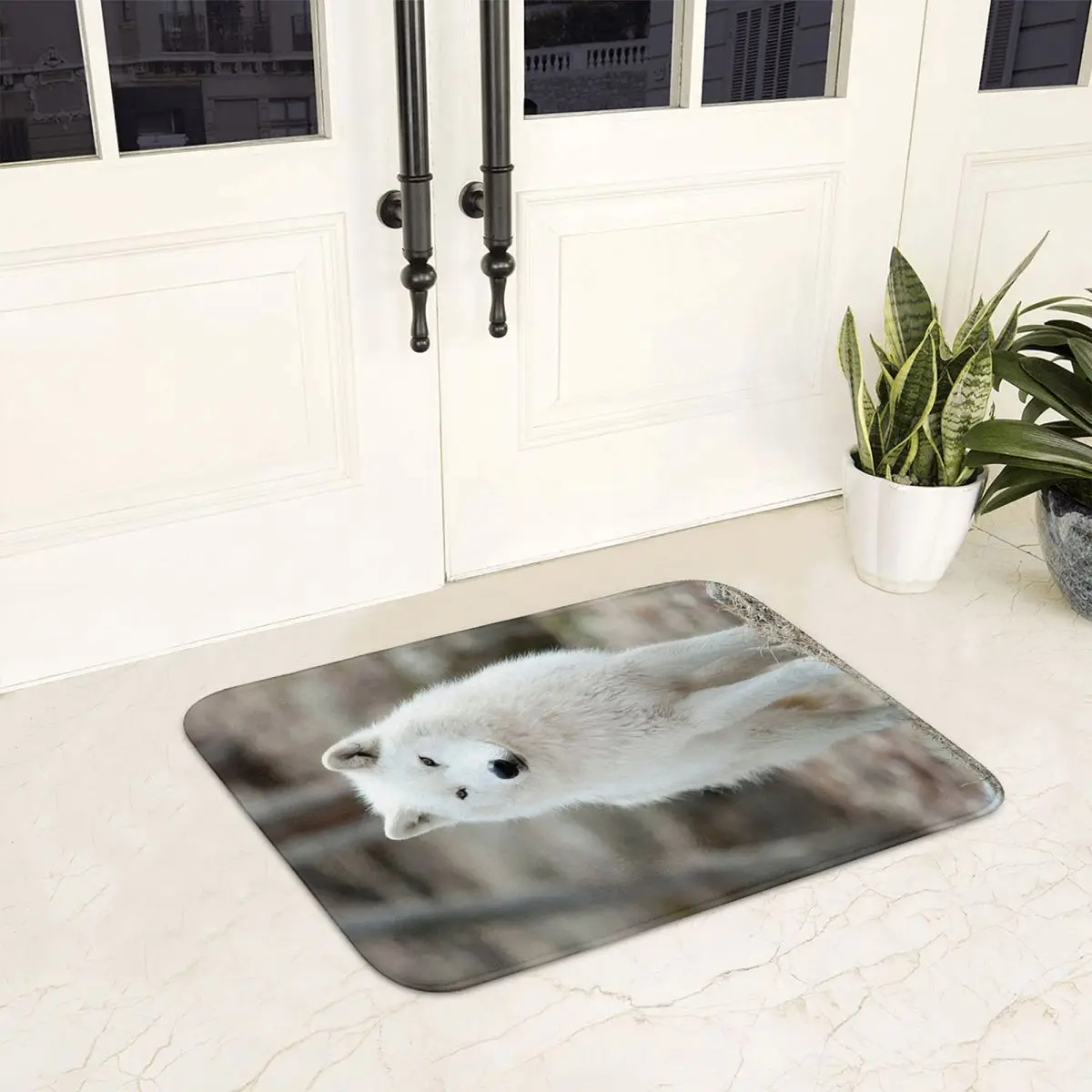 

Нескользящий коврик Arctic Wolf, напольный коврик, противоизносный ковер для кухни, входа, дома, балкона, коврики для ног