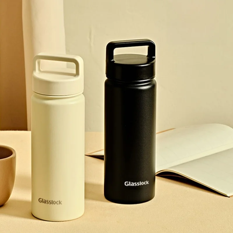 

Portable Stainl Steel Insulated Water Bottle 500ml Cute Student Glasslo Thermal Cup Korean Version Fre Artistic Design
