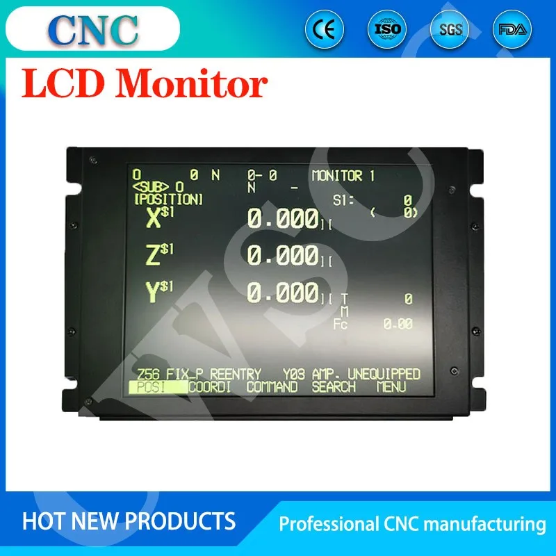 

FANUC LCD 9 inch CRT picture tube A61L-0001-0093LCD Mitsubishi CNC system M500M520M64 machine tool lathe display FCUA-CT100