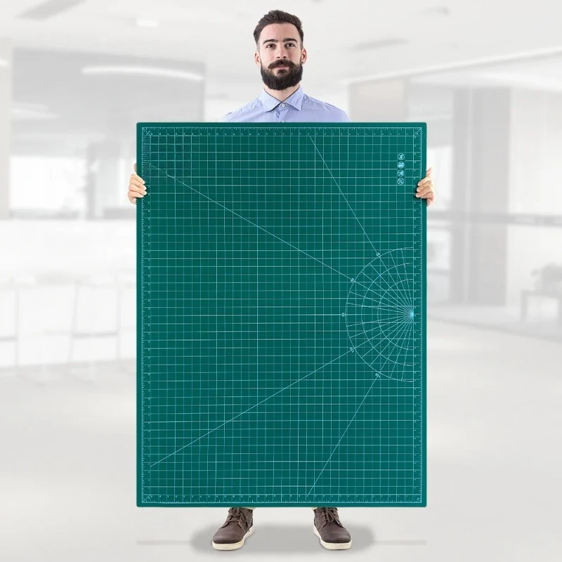 

Oversized Double-sided Cutting Pad Leather Handicrafts & Sewing Workbench Mat Measurement Durable PVC Protective Pad Tool