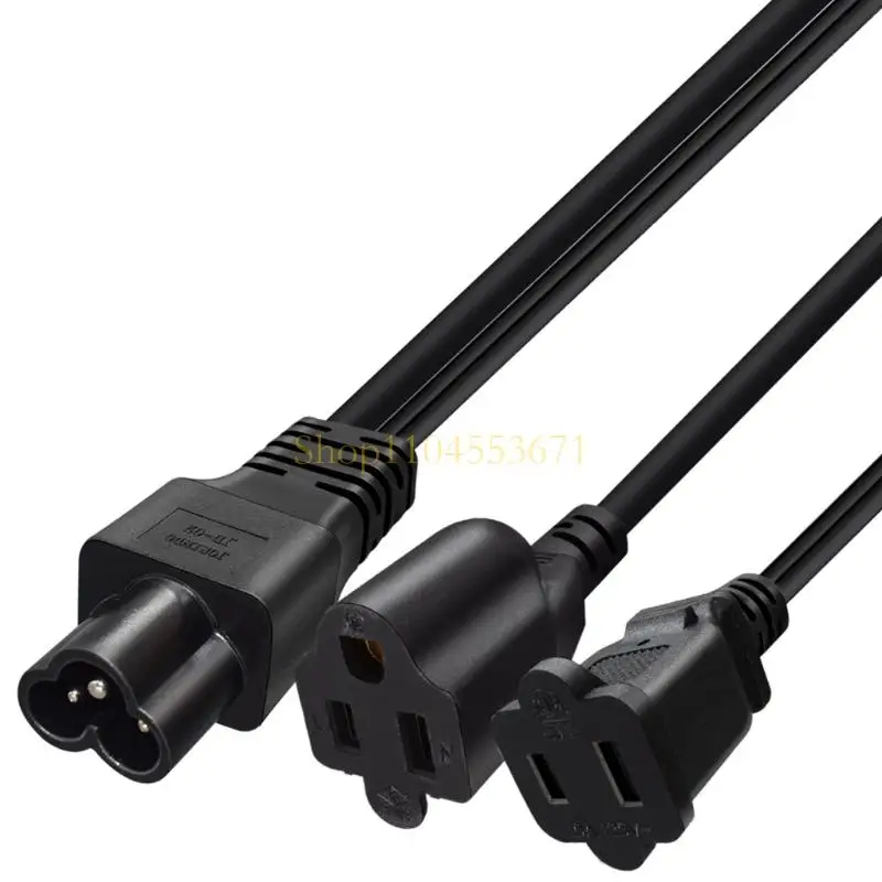 Best Seller Double Outlet Power Cable IEC320 To NEMA 1 15R And 5 15R 30Cm Cable For Electronics Power Cord