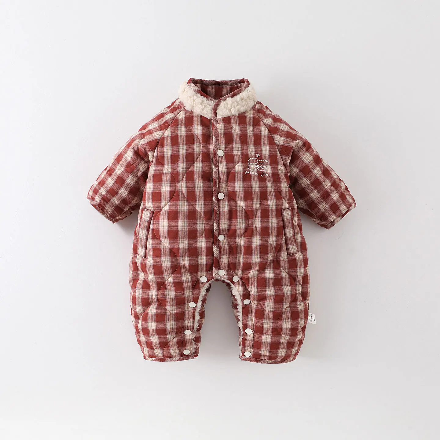 iyeal-combinaison-d'hiver-pour-bebe-fille-tenue-de-nouvel-an-combinaison-epaisse-matelassee-doublee-de-polaire-motif-a-pois-colores-costume-chaud-pour-nouveau-ne