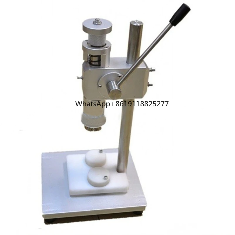 Clamping type closing hand operated perfume capping machine