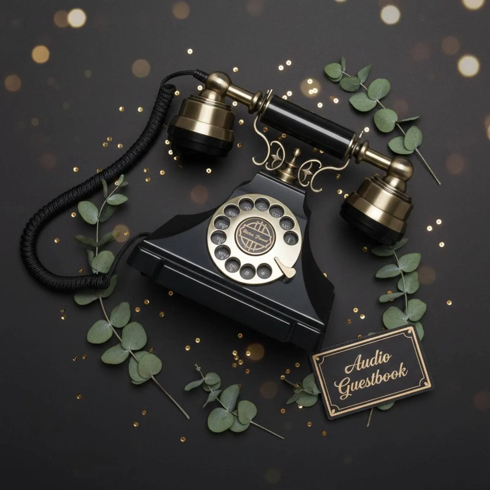 Rotary Phone Classic Ringtone Retro Telephone Retro Rotary Telephone Plug and Play Vintage Phone Guestbook for Event Planners view 5