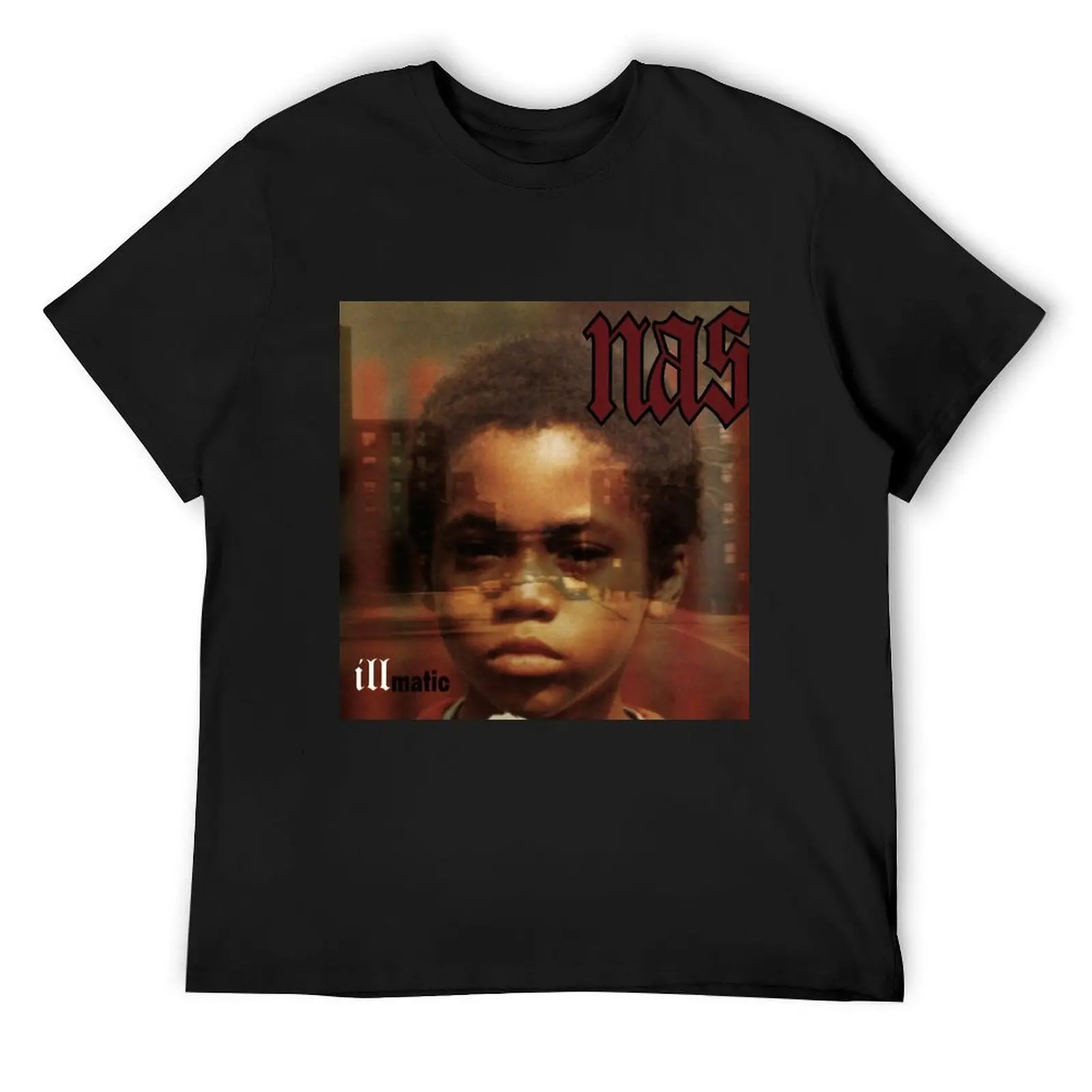 Nas - Illmatic Album Cover Art T-Shirt oversizeds boys animal print designer t shirt men