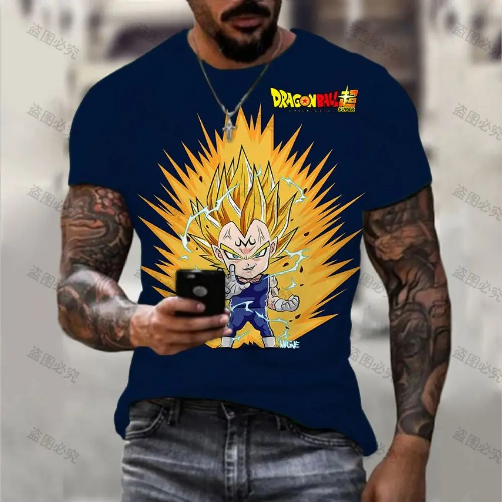 

Tshirt Men's T-shirt 110-6XL Dragon Ball Z Super Saiya Clothing Vegeta Goku Trend Mens Clothes Streetwear Essentials New Anime