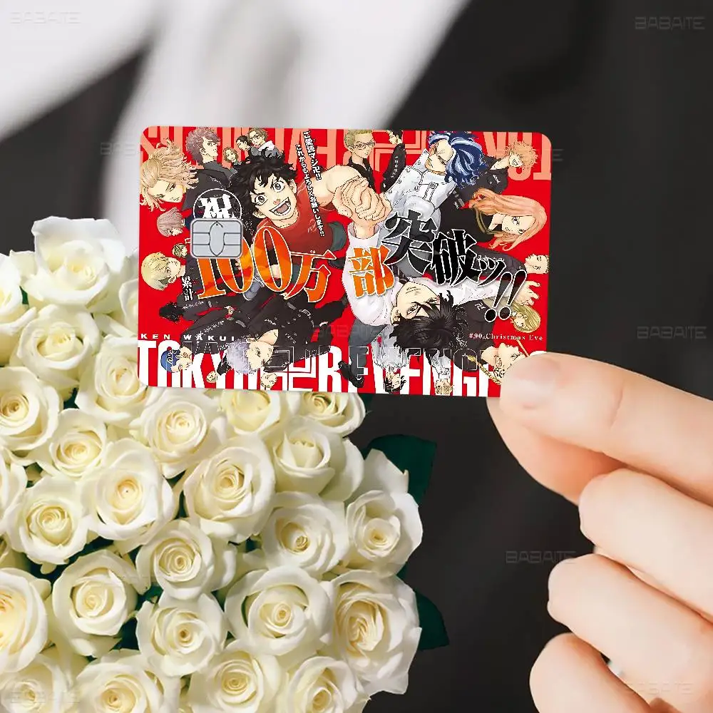 طوكيو R-Revengers الكرتون لعبة فيلم غطاء ملصق الحال بالنسبة لبطاقة الخصم الائتمانية الصغيرة الجانب الأمامي #6