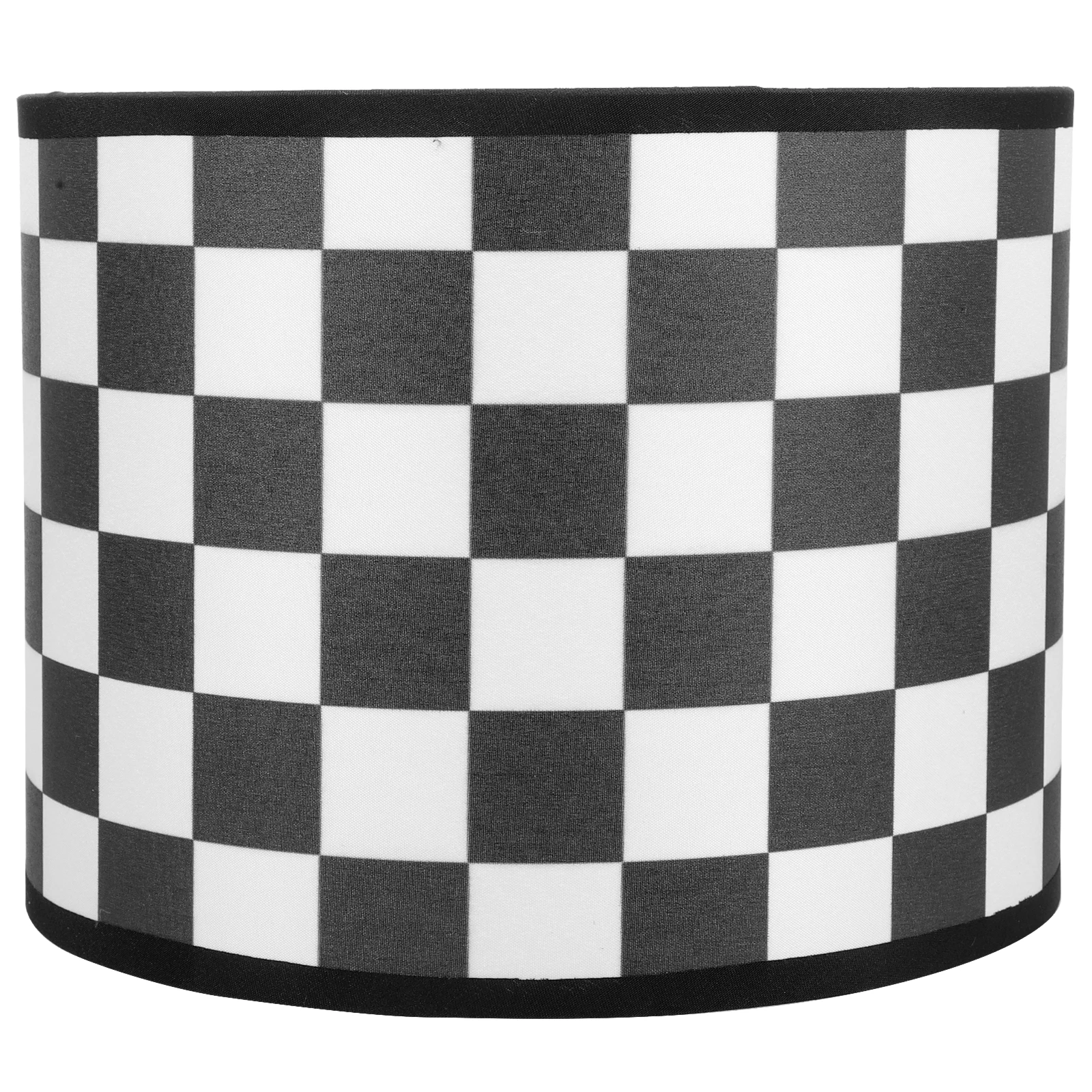 

Linen Lampshade Black Checkered Flag Checked Shades Checkerd Checkard Buffalo Plaid