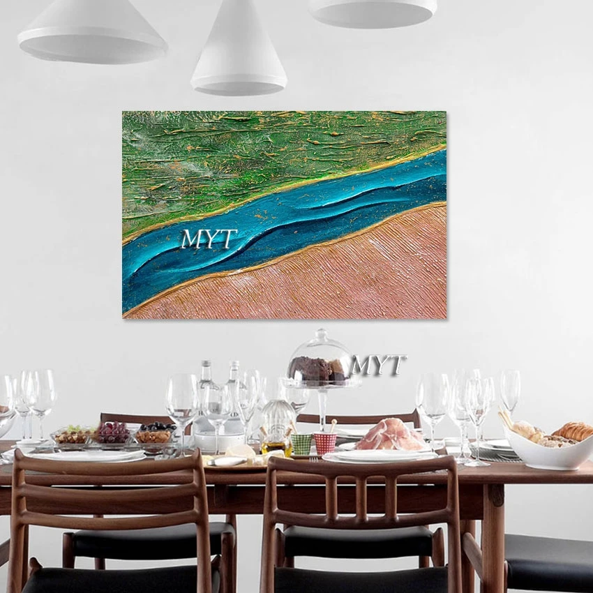 

Heavy Texture Handmade Abstract Oil Painting On Canvas Gold Foil Luxury Decoration For Home Modern Art Living Room Wall Picture