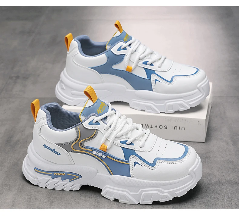 Chunky Sneakers für alle Jahreszeiten, atmungsaktiv, leicht, Outdoor-Freizeitschuhe, modische Sportschuhe mit weicher Sohle, Laufschuhe, Boardschuhe – Detail 21