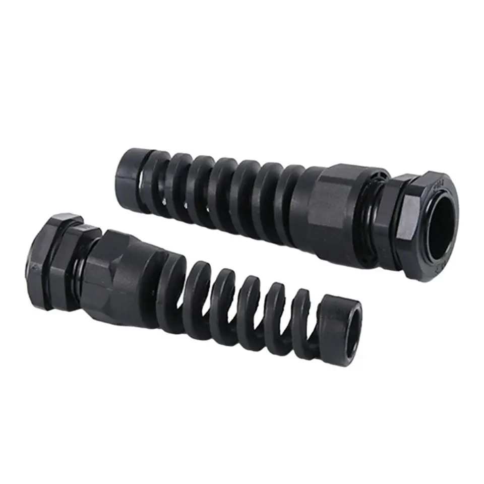 Mardatt 22-Piece Waterproof Cable Gland Kit – PG7 To PG21 Nylon Strain Relief Joints With Spiral Design – For Electrical Wiring, Junction Boxes, And Control Panels