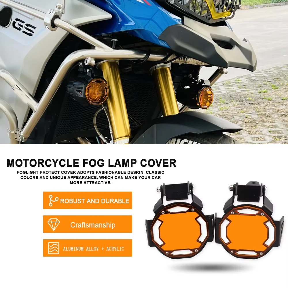 Motorcycle 7 Color Flipable Fog Light Protector Guard Fit For BMW R1200GS ADV LC F750GS F850 GS 1200