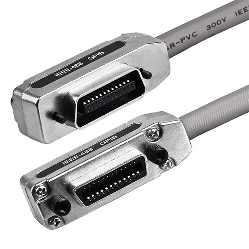 【Buy It-Now!】4X IEEE488 Line Industrial Control Connection Motherboard Line GPIB Cable GPIB Transmission Cable 1.5 Meters