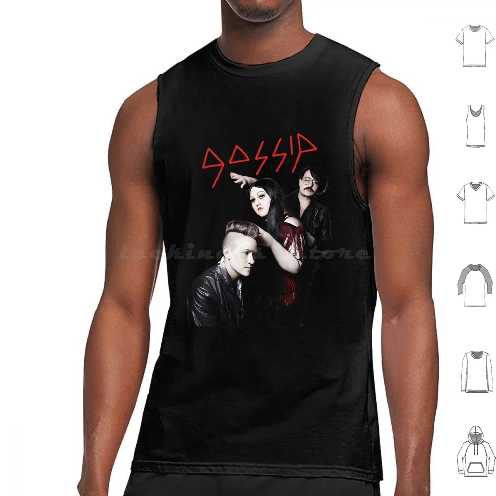 Gossip Band Tank Tops Vest Sleeveless Gossip Gossip Band Beth Ditto Heavy Cross Music For Men Alternative Band Alternative