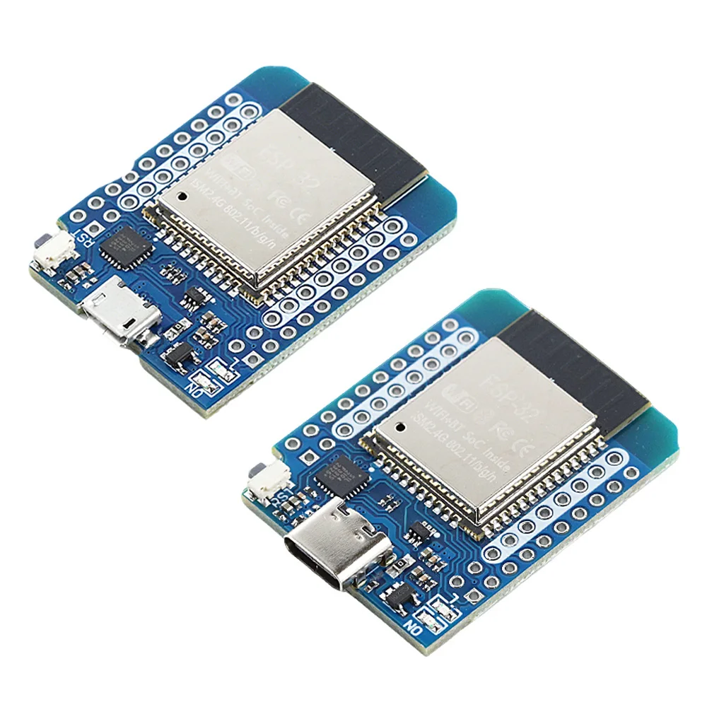 D1 MINI ESP32 BT WiFi Module Development Board for Internet of Things CP2102 CH9102F Serial 40Pin USB Micro Type-C ESP32