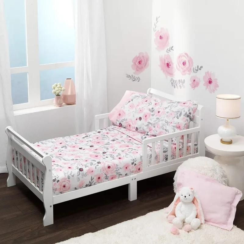 

Blossom 4-Piece Toddler Bedding Set, Floral