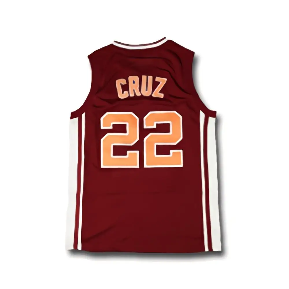 Cheap Timo Cruz Richmond High Carter Movie Basketball #22 Jersey Red Stitch S-2XL