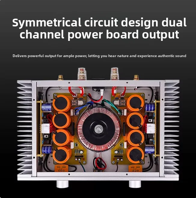 A1S 20W Pure Class A Amplifier, HiFi Audiophile Stereo Power Amp for Home Audio Passive Speakers System