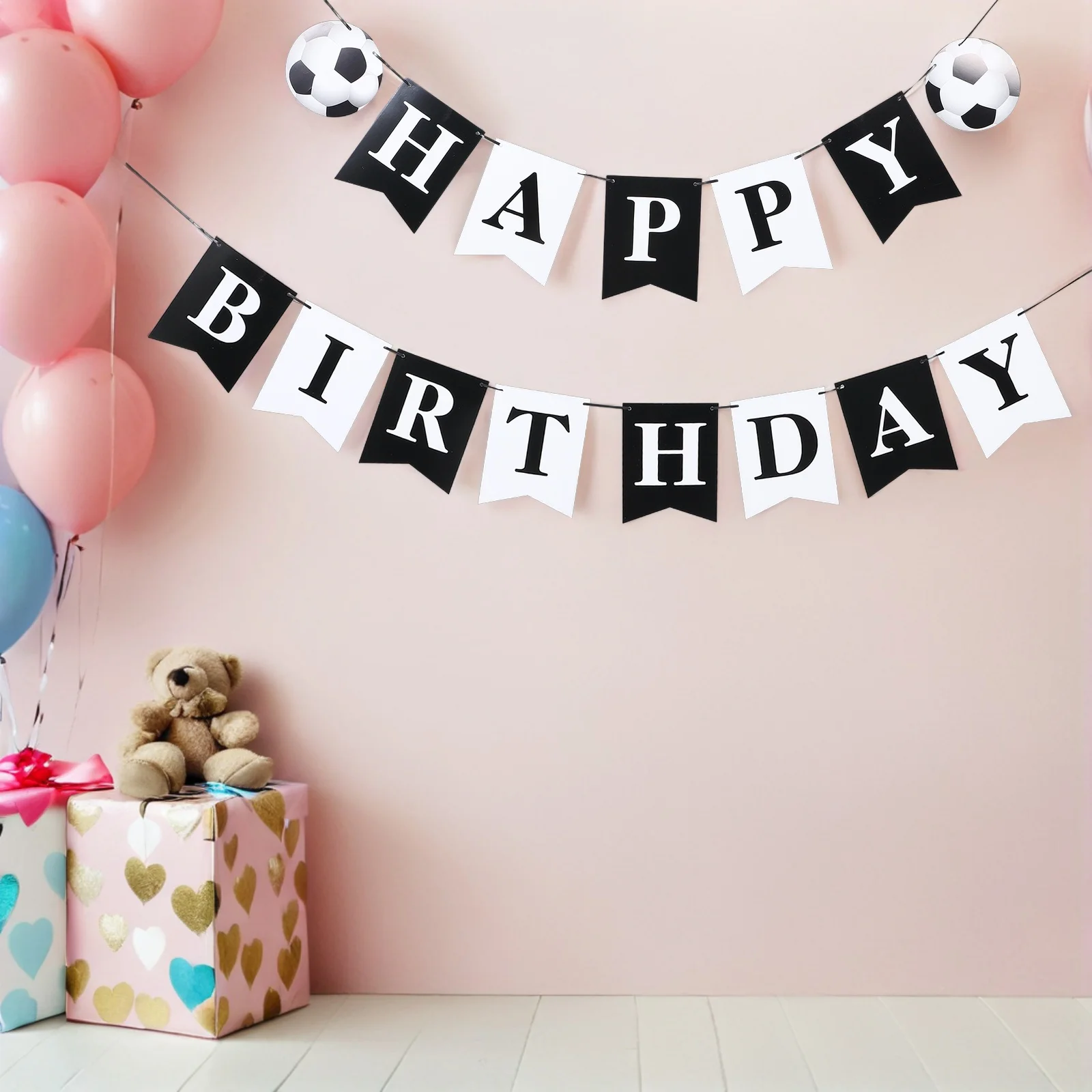 

Football Birthday Banner Theme Decoration Party Decorations Garland Paper Cup Themed