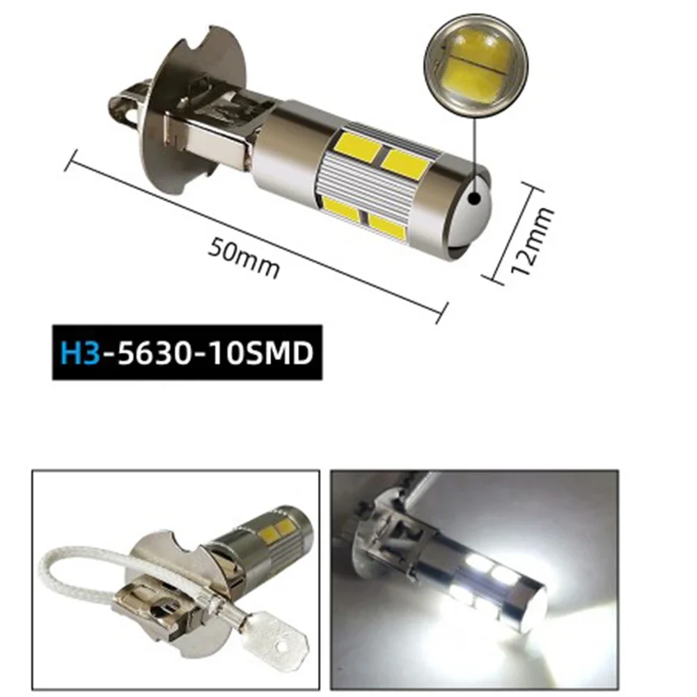 1A 12V LED Fog Light Compatible With Halogen Sockets Multiple Lamp Holder Types For Cars For Electric Vehicles
