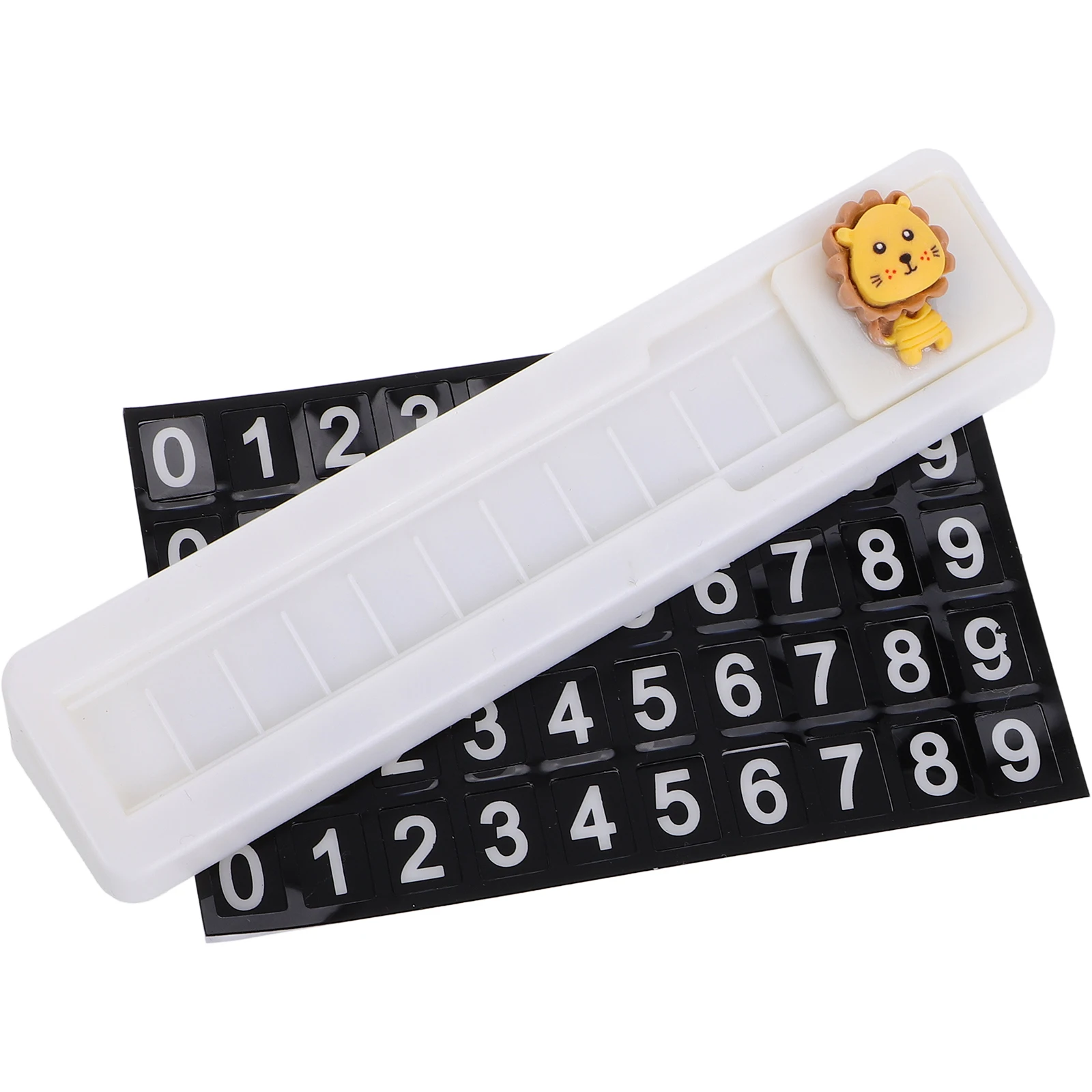 

Parking Sign Temporary Numbers Plate Creative Cartoon Dashboard Phone Moving Plates Stickers Parking Card Mobile Display