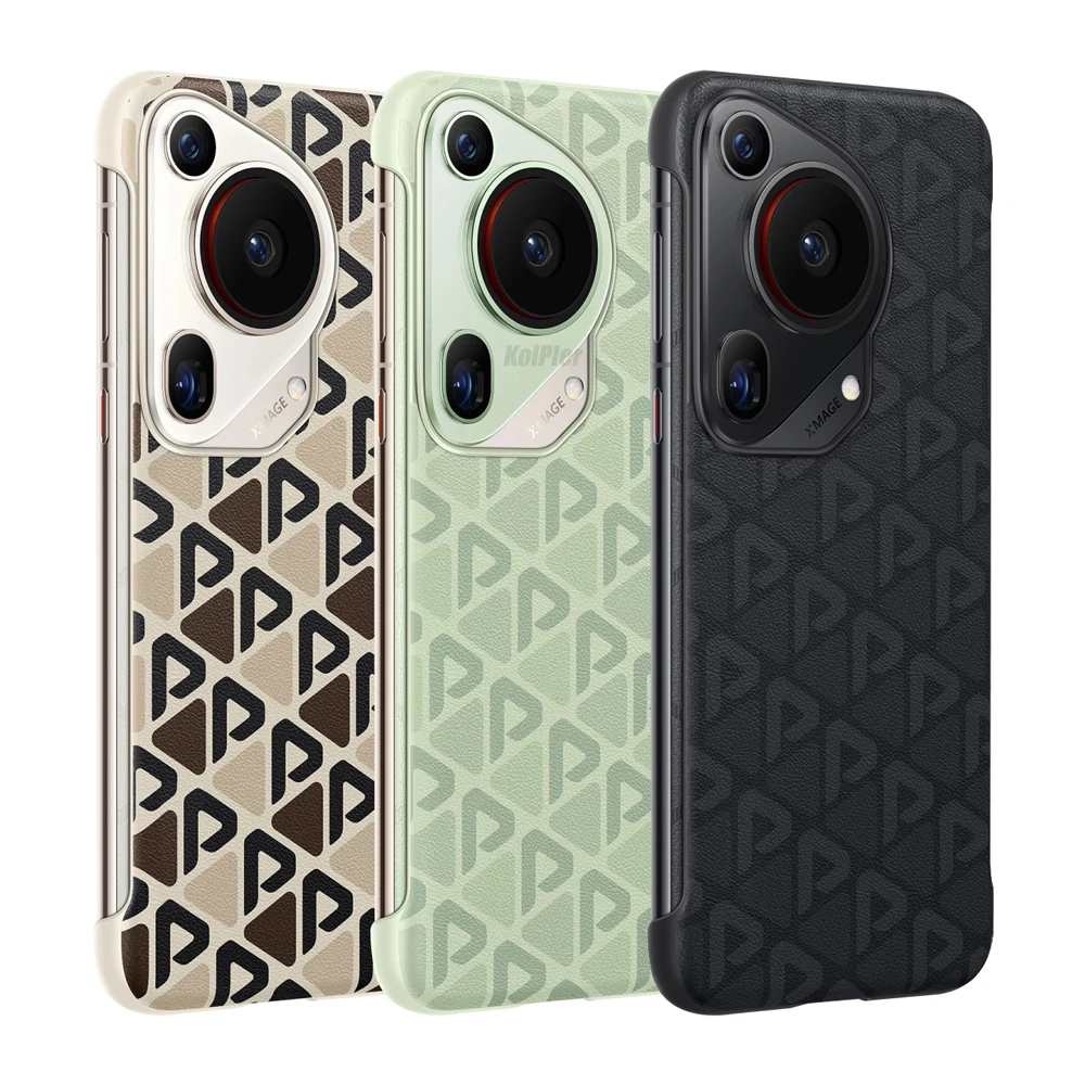 Oryginalne etui na Huawei PURA 70 ULTRA, twarda obudowa z teksturą krzyżową, wykonana ze skóry PU, ochronna nakładka na tył telefonu PURA70ULTRA, futerały. — zdjęcie produktu 2